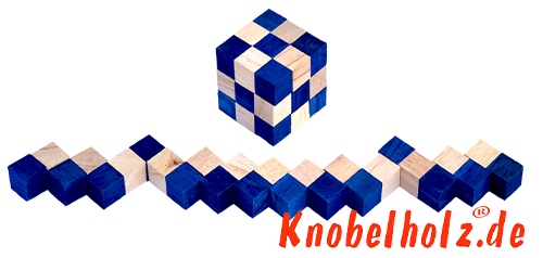Змеиный куб синий из 6-го уровня в кубике змейки