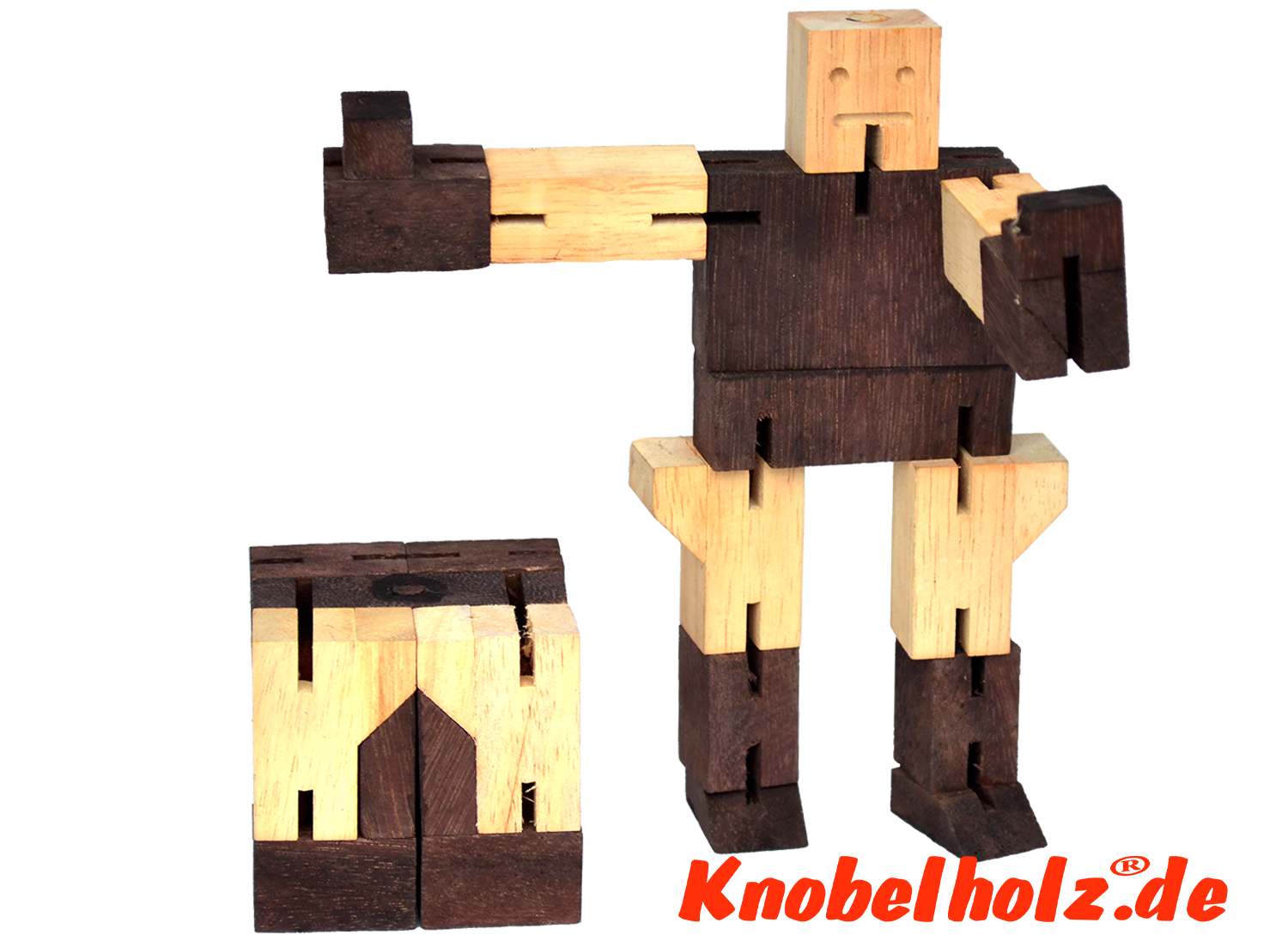 Робот-трансформер обезьяна стручка деревянная головоломка