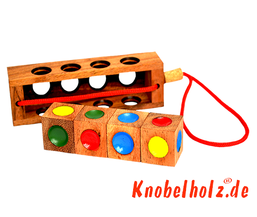 Crazy 4 das Ampelspiel für Kinder und Erwachsene Farb Sudoku colour match Holzpuzzle