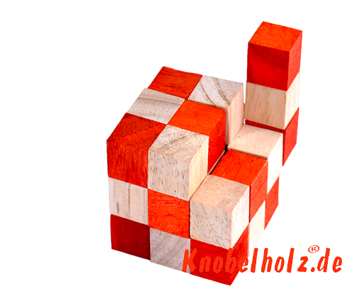 solution de boîte de niveau de cube de serpent orange étape 13 solution pour le puzzle de bois de cube de serpent