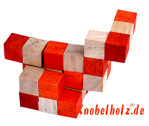 solution de boîte de niveau de cube de serpent orange étape 10 solution pour le puzzle de bois de cube de serpent