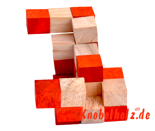 solution de boîte de niveau de cube de serpent orange étape 8 solution pour le puzzle de bois de cube de serpent