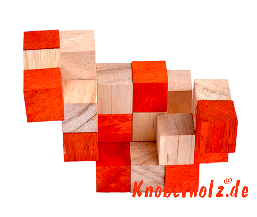 solution de boîte de niveau de cube de serpent orange étape 7 solution pour le puzzle de bois de cube de serpent