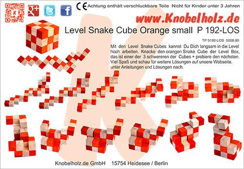 sSolution de boîte de niveau de cube de serpent pour les cubes de serpents d'orange en tant que téléchargement