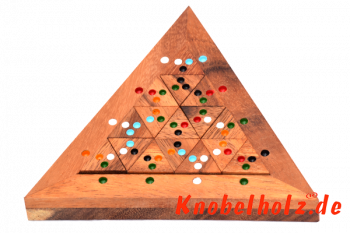 Colour Match Triangle das Farbpuzzle Dominotriangle mit farbigen Punkten
