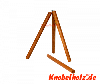 3 schwebende Holzstifte wenn Du weisst wie das Trickspiel aus Holz funktionier, samanea wooden game