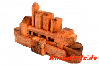 Titanic Schiff 3D Holzpuzzle Kinderpuzzle ship wooden, IQ Puzzle, Geduld Puzzle, Denkspiel in den Maßen 12,5 x 4,2 x 6,8 cm, samanea brain teaser puzzle
